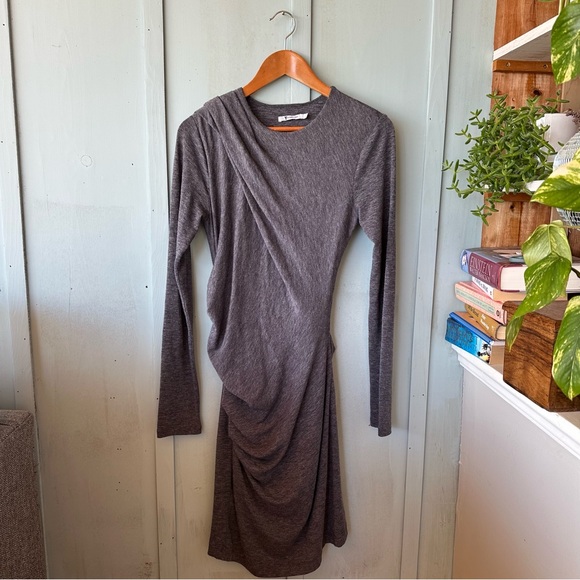 Alexander Wang Dresses & Skirts - Alexander Wang Charcoal Long-Sleeve Dress